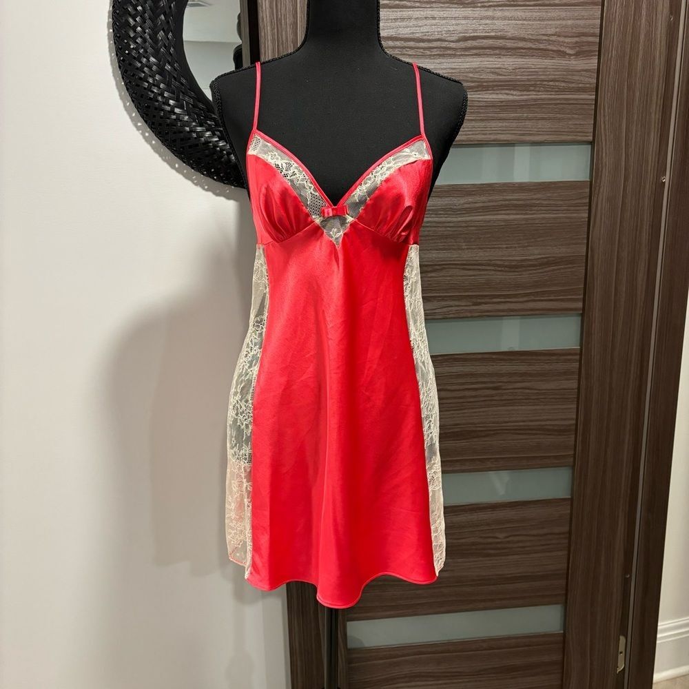 Y2K Victoria’s Secret Vintage Satin Slip Nighty Dress Small